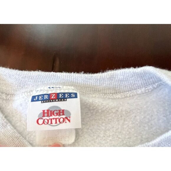 390th Bomb Group (H) Gray Sweatshirt Size Large Veterans Assoc B17 Plane STAINED - Picture 5 of 10